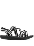 Camper Match striped sandals - Black