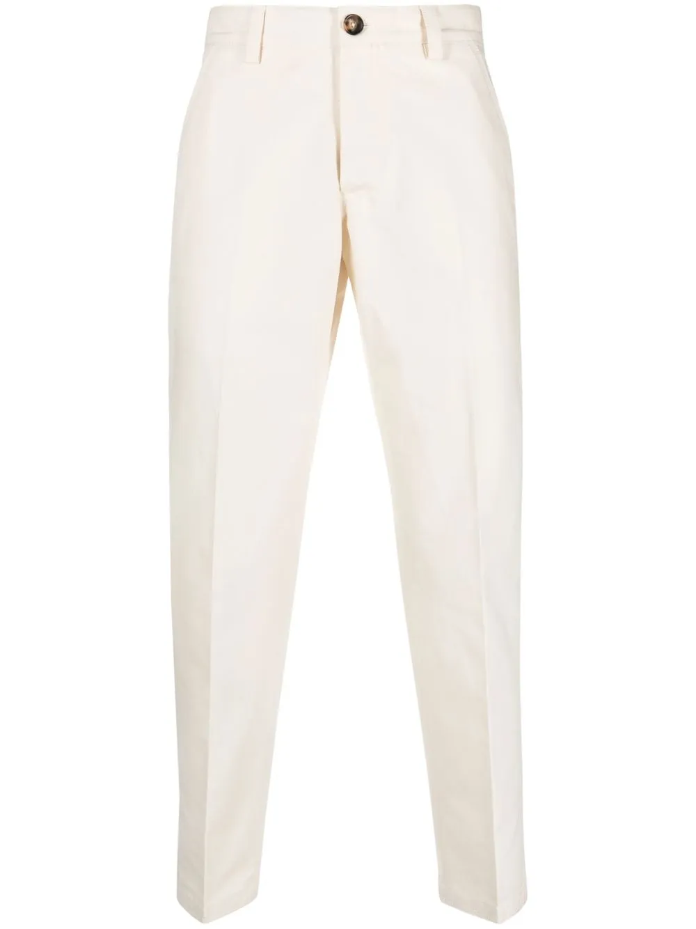 

PT Torino cotton tapered-trousers - White