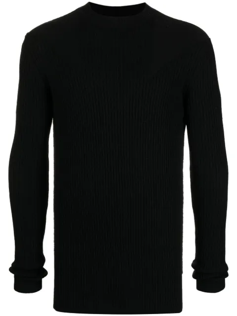 Rick Owens ribbed panel jumper