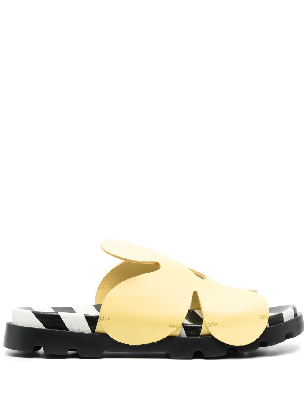 Camper Brutus Twins flat slides - Yellow