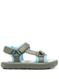 Camper two-tone touch-strap sandals - Green