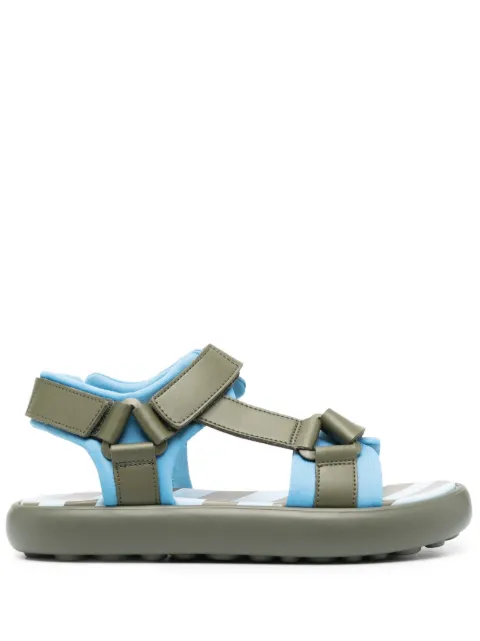 Camper two-tone touch-strap sandals