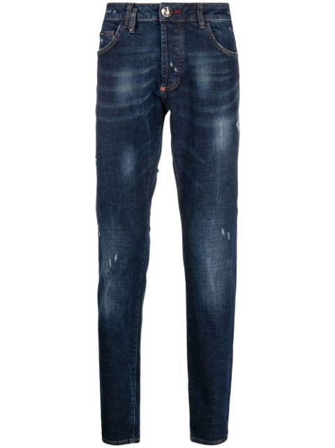 Philipp Plein straight-leg ripped jeans Men