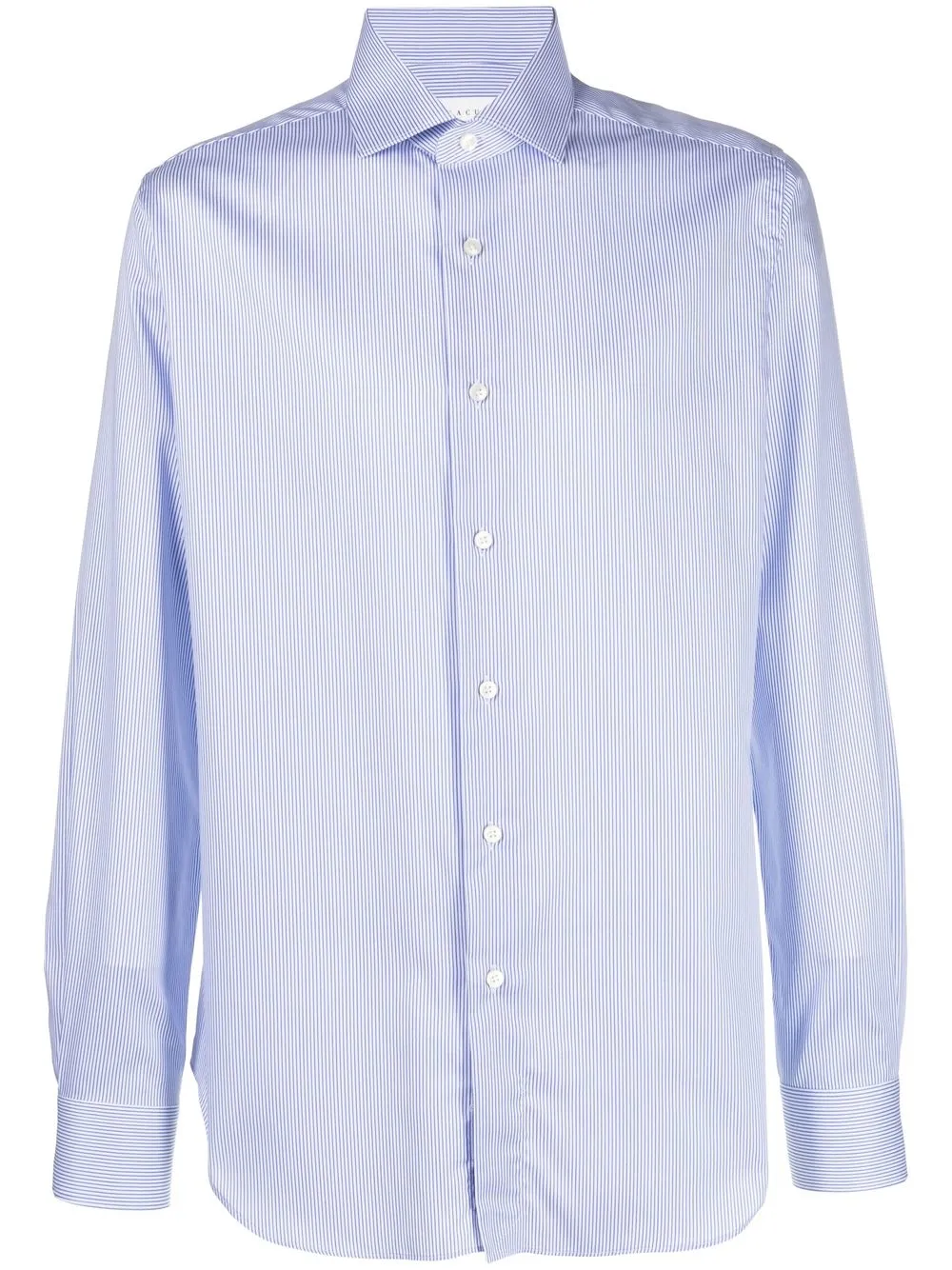 

Xacus pinstripe long sleeve shirt - White