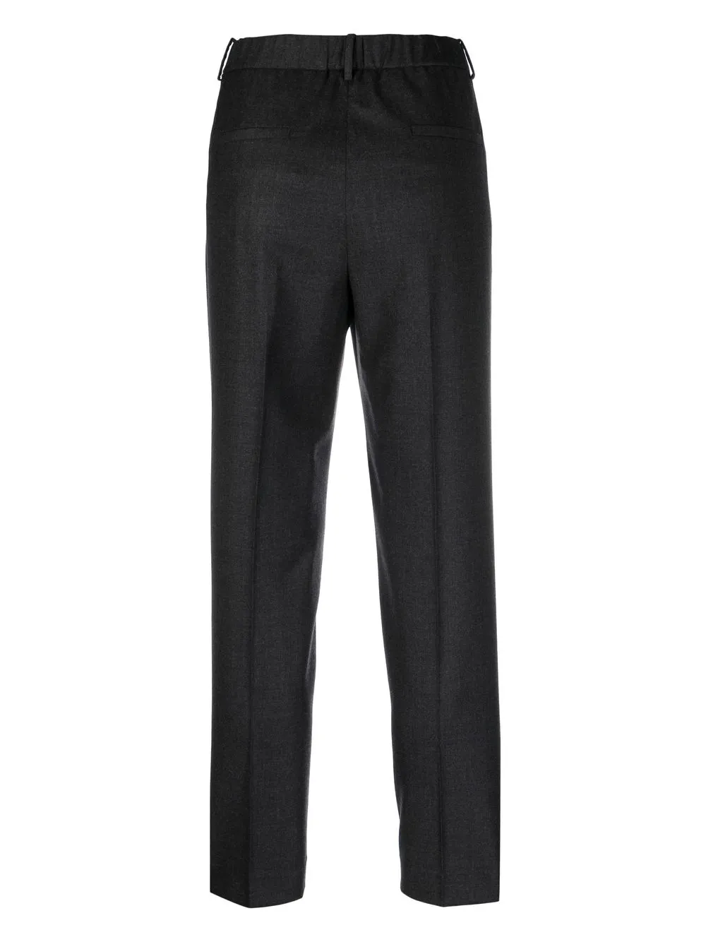 Incotex Cropped Straight-leg Trousers in Grey, view 2