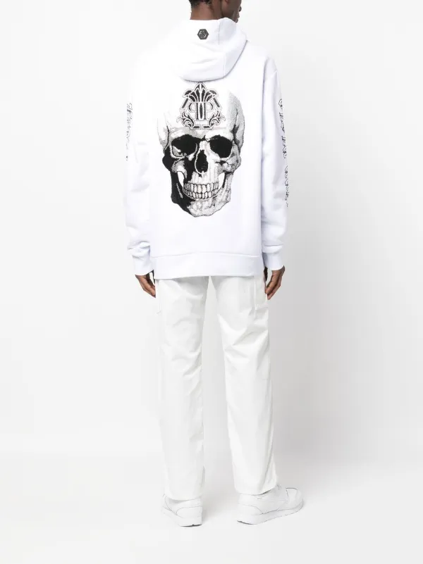 Philipp Plein スカルプリント パーカー | ホワイト | FARFETCH JP