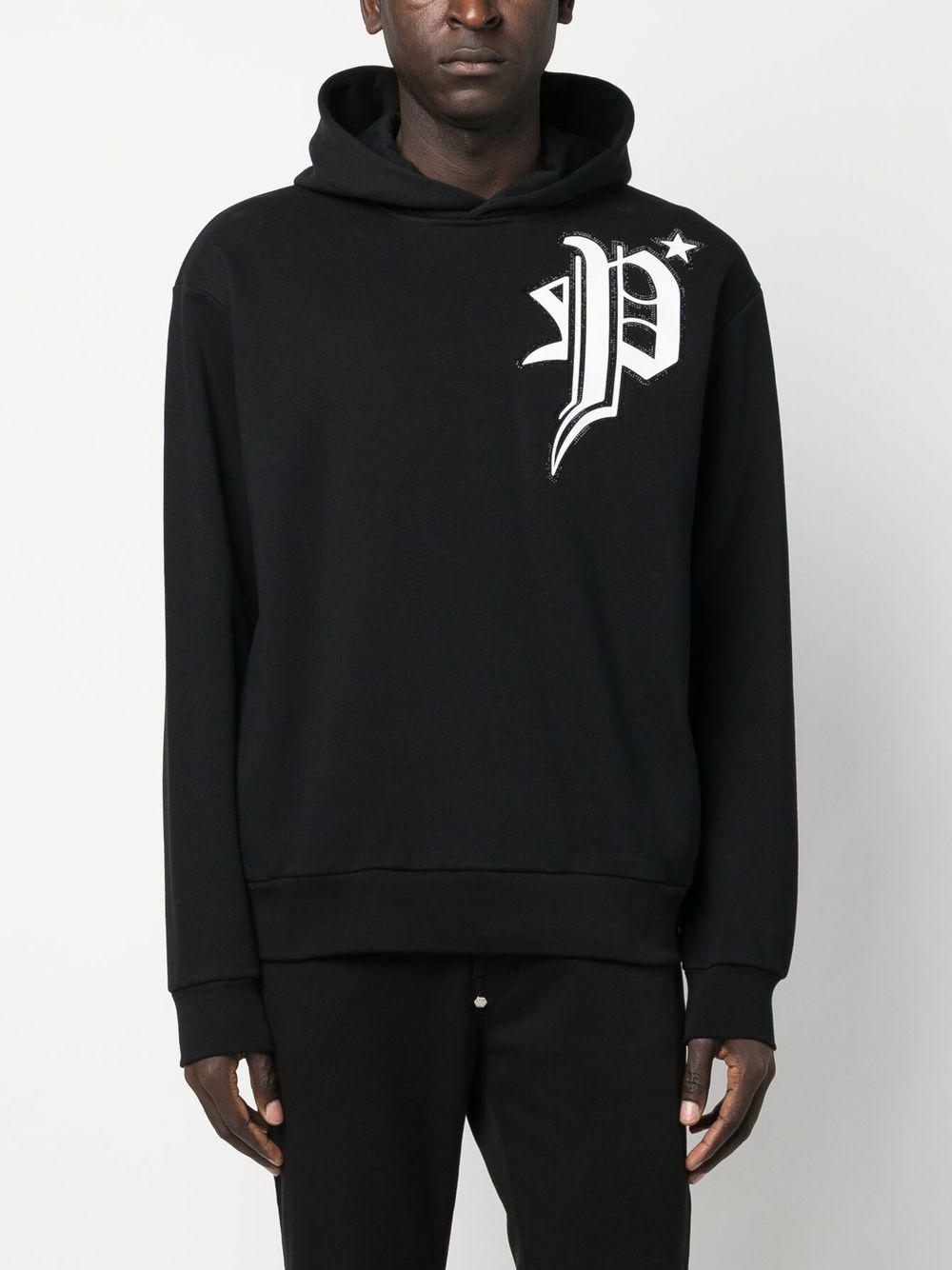 Philipp Plein gothic logo-print hoodie Men