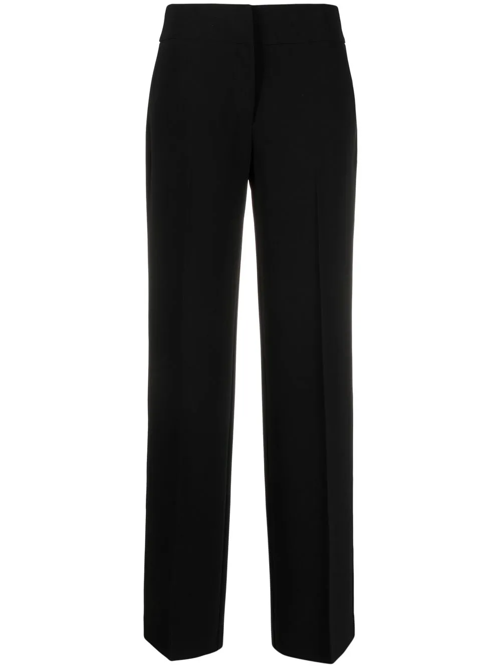 

Windsor high-waist straight-leg trousers - Black