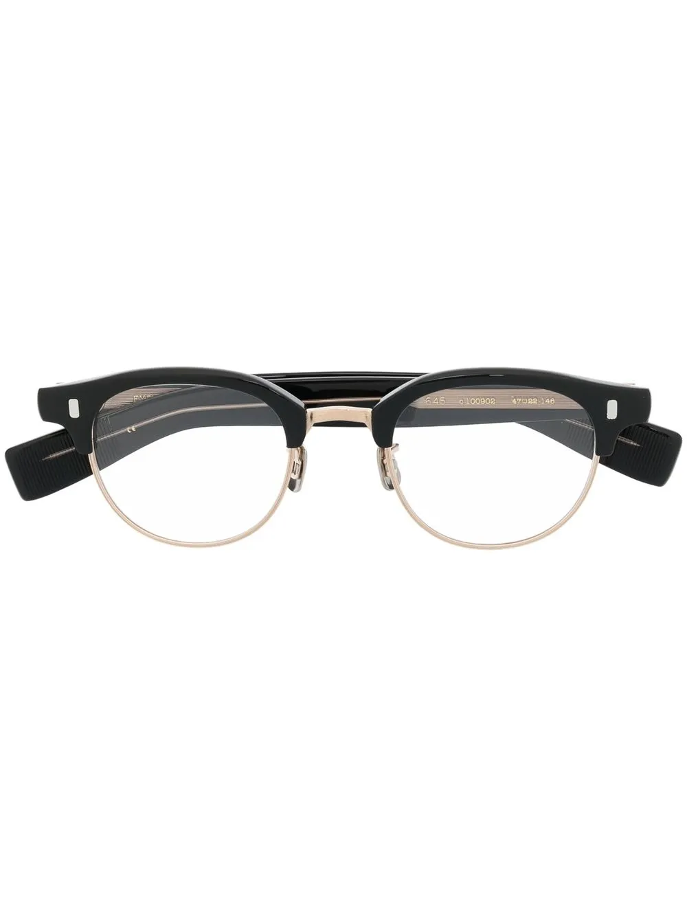 

Eyevan7285 round-fram glasses - Black