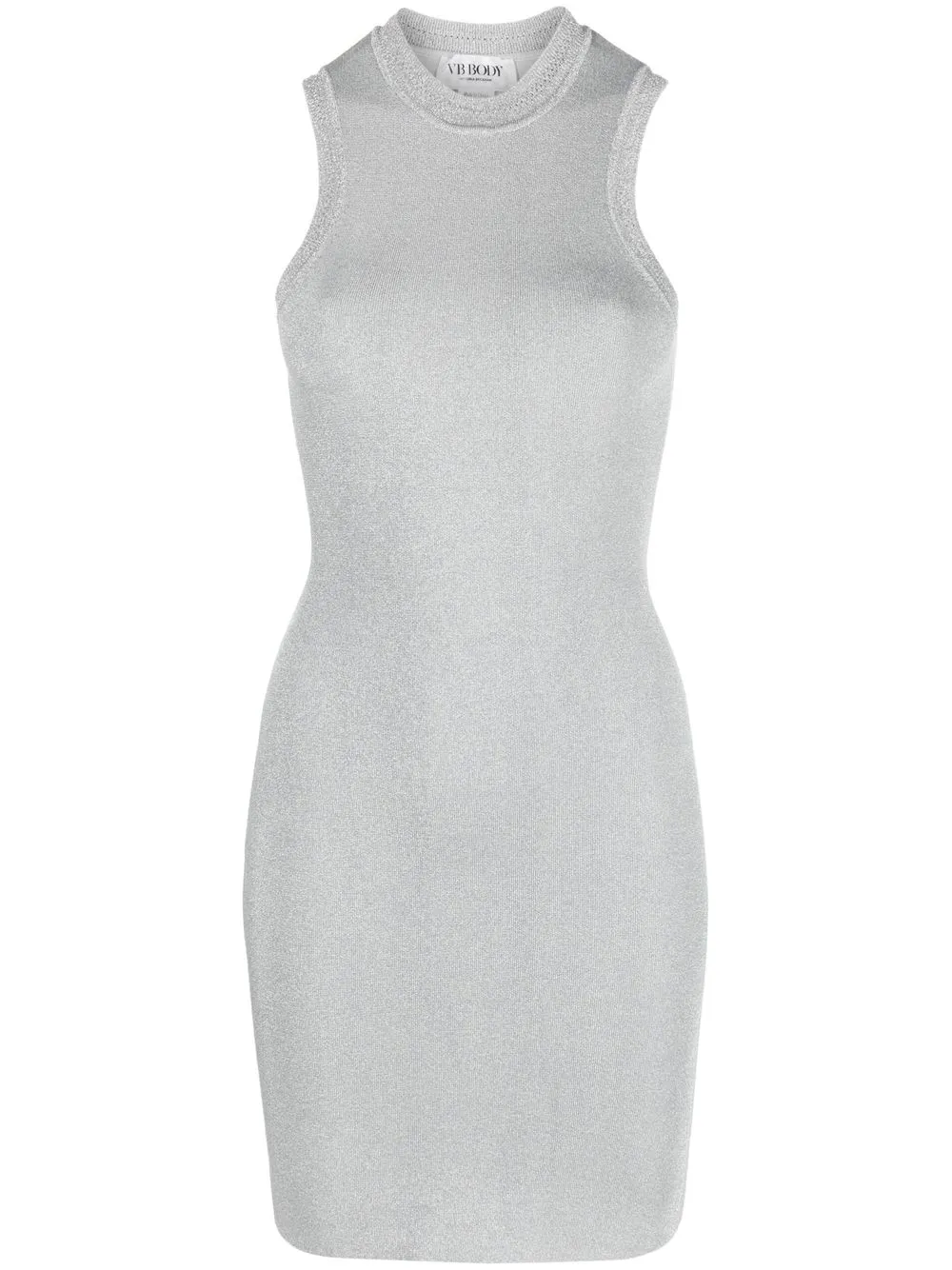 

Victoria Beckham vestido corto ajustado - Plateado