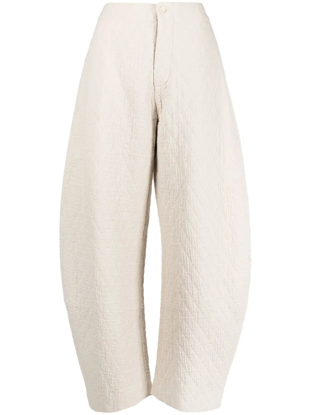 

Uma Wang quilted wide-leg trousers - Neutrals