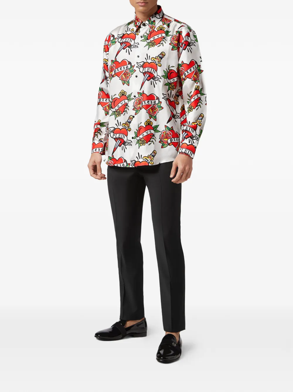 Philipp Plein Dandy Love overhemd Wit