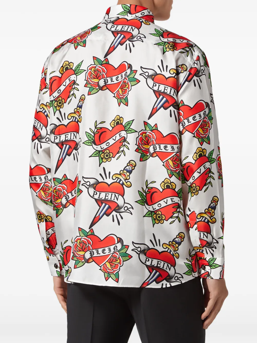 Philipp Plein Dandy Love overhemd Wit