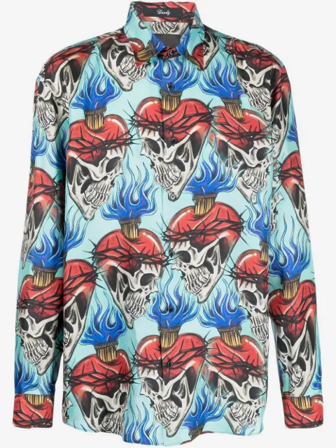 Philipp Plein skull-print shirt 