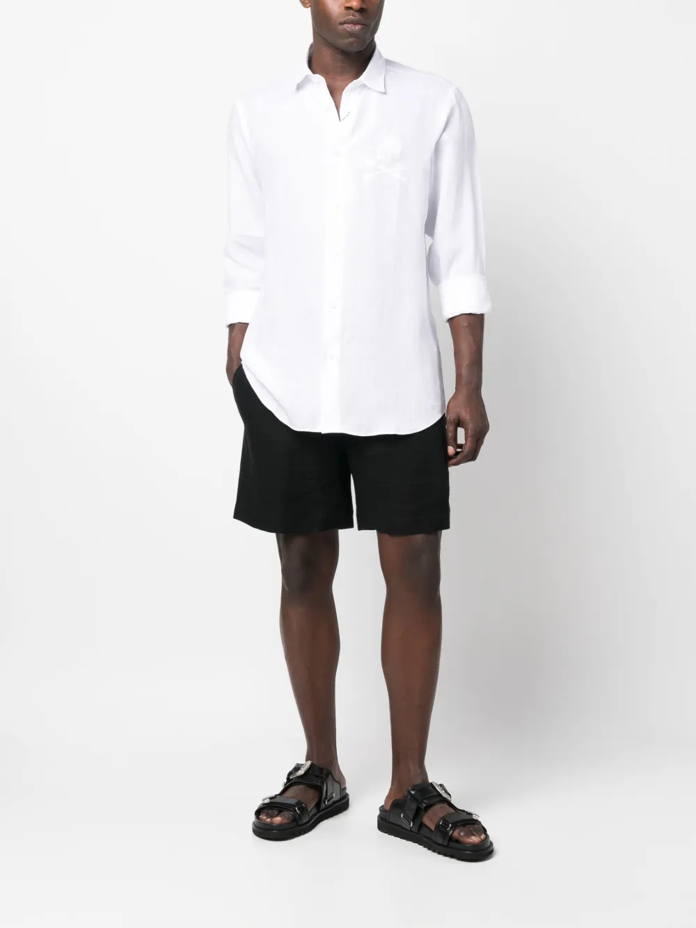 Philipp Plein Linnen overhemd - Wit