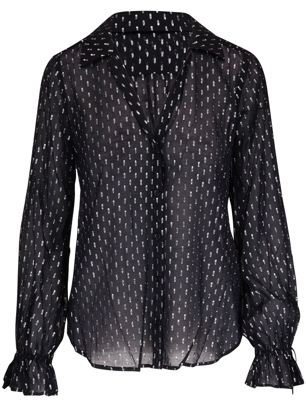 

PAIGE embroidered-design long-sleeved shirt - Black