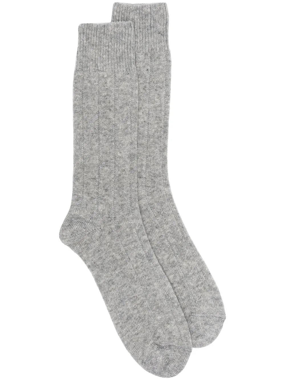 

Eleventy ribbed-knit socks - Grey
