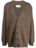 Maison Margiela V-neck alpaca-blend cardigan - Brown