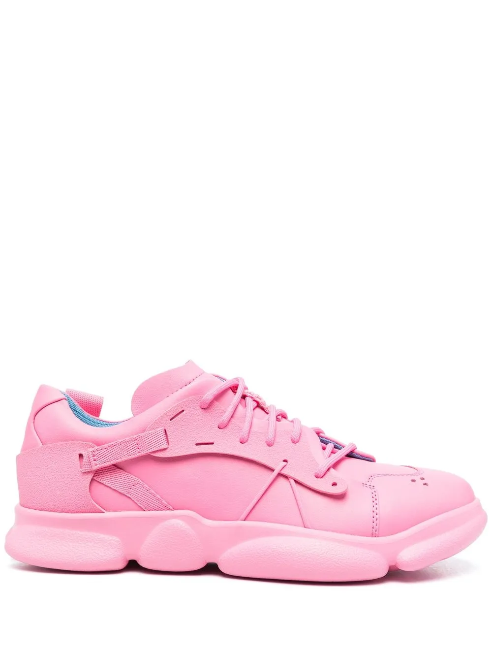 Shop Camper Karst Panelled Lace-up Sneakers In Pink