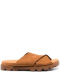 Camper Brutus leather slides - Brown