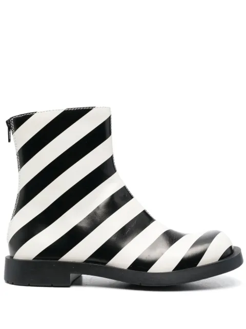 Camper striped ankle boots