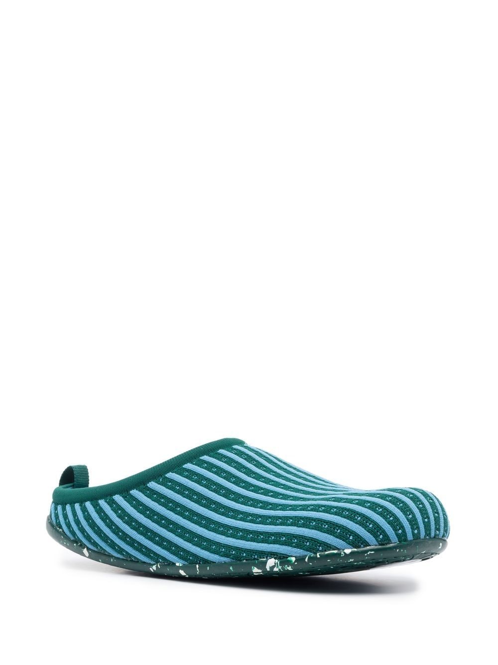Shop Camper Wabi Ribbed Slippers In Blue