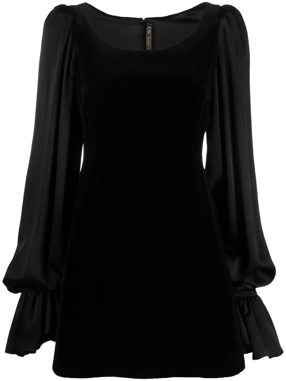 

The Vampire's Wife contrasting-sleeves silk mini dress - Black