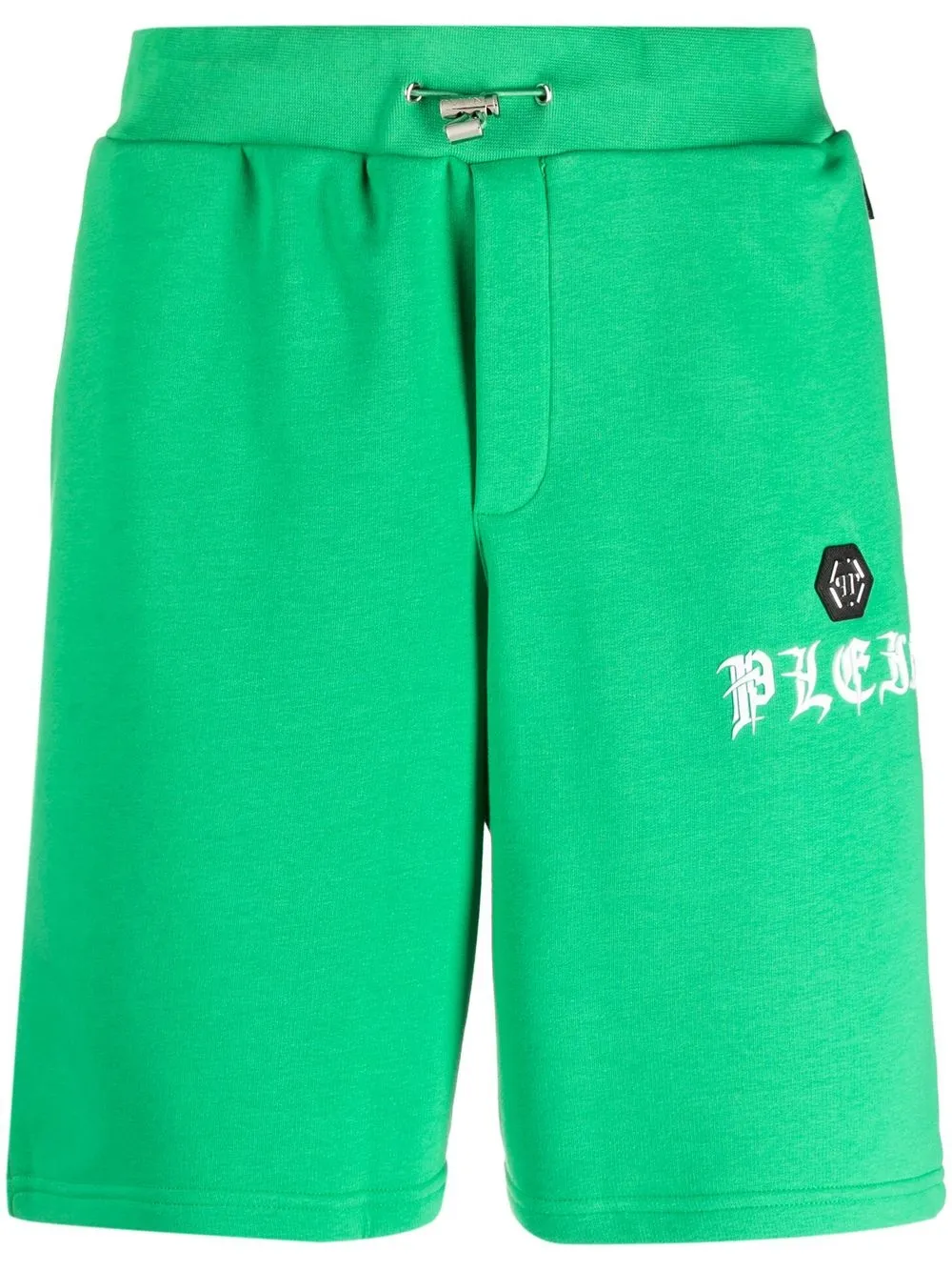 Philipp Plein 고딕 로고 장식 트랙쇼츠 | 그린 | Image 1