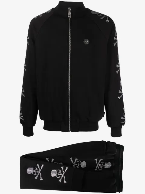 Philipp Plein skull-motif track jacket