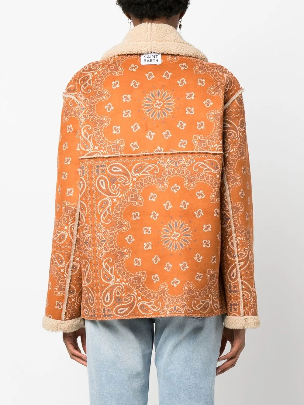 Mc2 Saint Barth Dorys Bandanaprint Jacket In 褐色 ModeSens