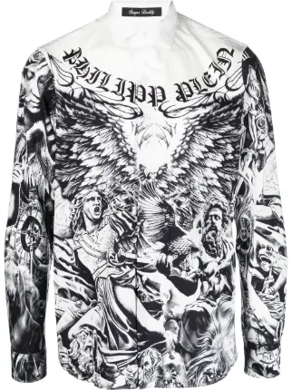 philipp plein long sleeve shirts