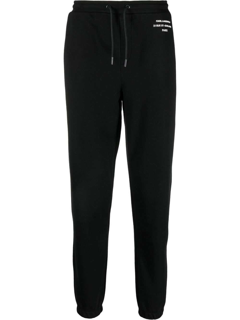 Karl Lagerfeld Logo-print Track Trousers In Black
