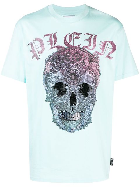 Philipp Plein skull-embellished T-shirt