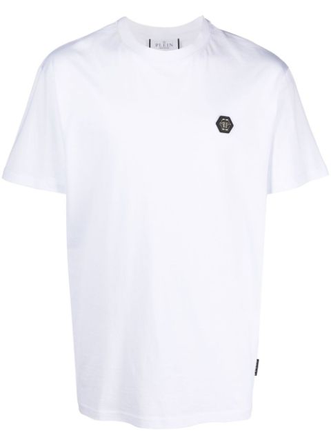 Philipp Plein logo-print detail T-shirt Men