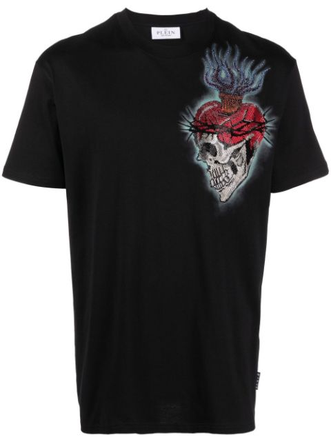 Philipp Plein tattoo-print detail T-shirt Men