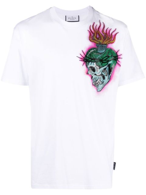 Philipp Plein tattoo-print detail T-shirt Men