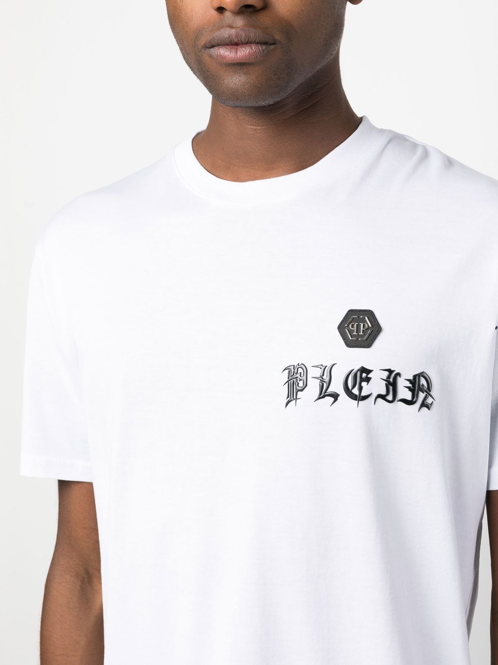 Philipp Plein chest logo-print detail T-shirt Men