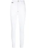 Philipp Plein high-rise skinny-cut jeans - White