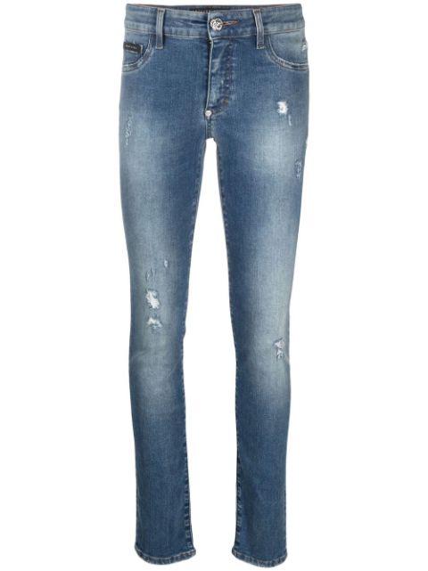 Philipp Plein high-rise skinny-cut jeans Women