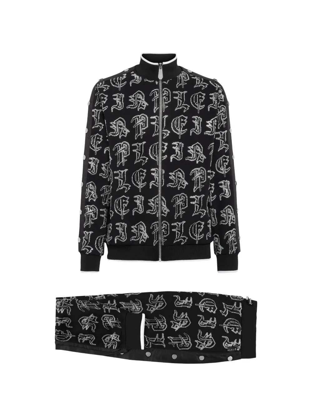 Philipp Plein Gothic Plein zip-up tracksuit (set of two) - Nero