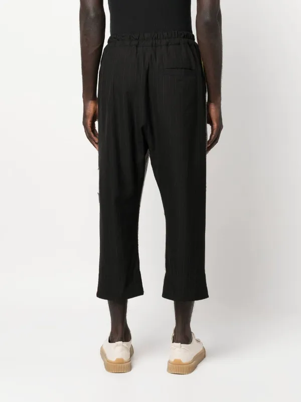 By Walid パッチワーク クロップドパンツ | ニュートラル | FARFETCH JP