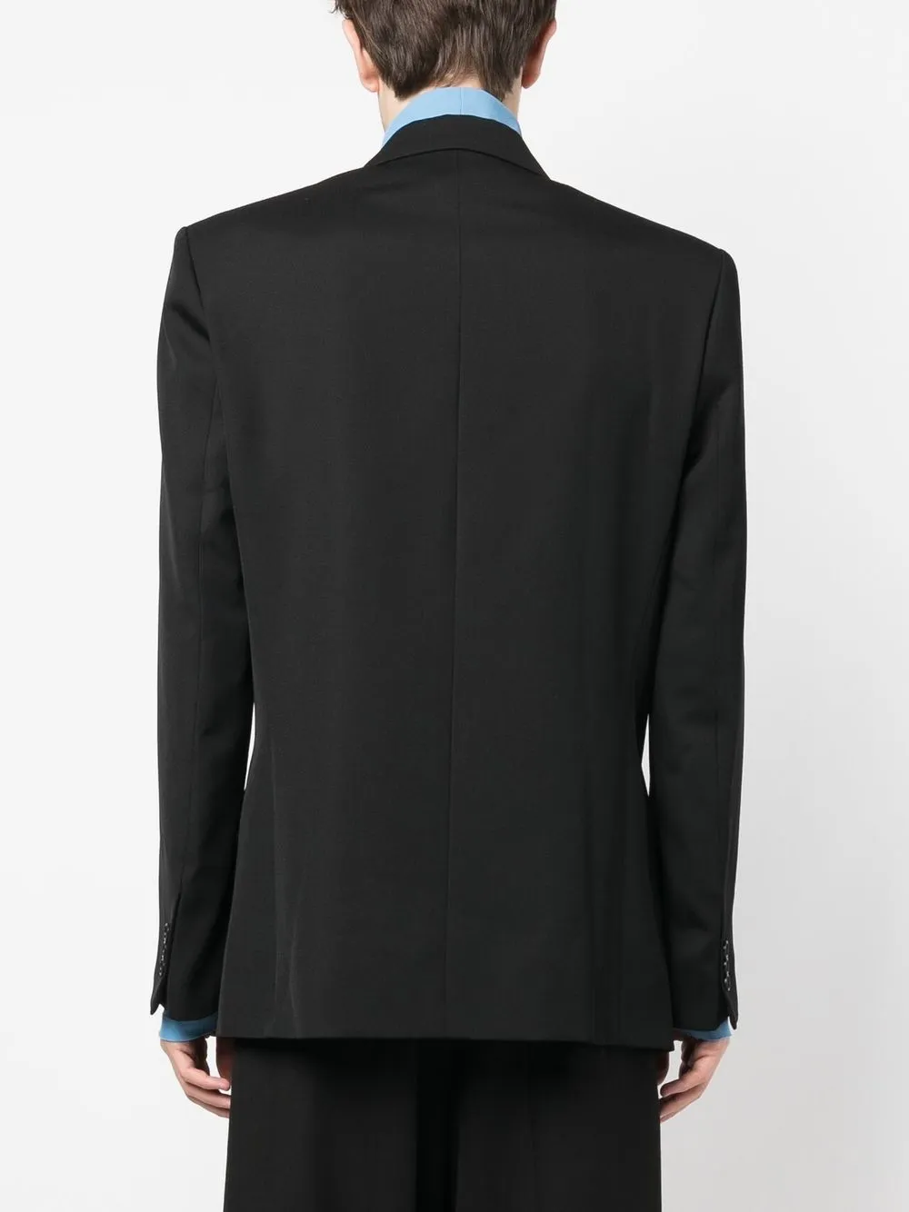 Botter Double-breasted Blazer In Black