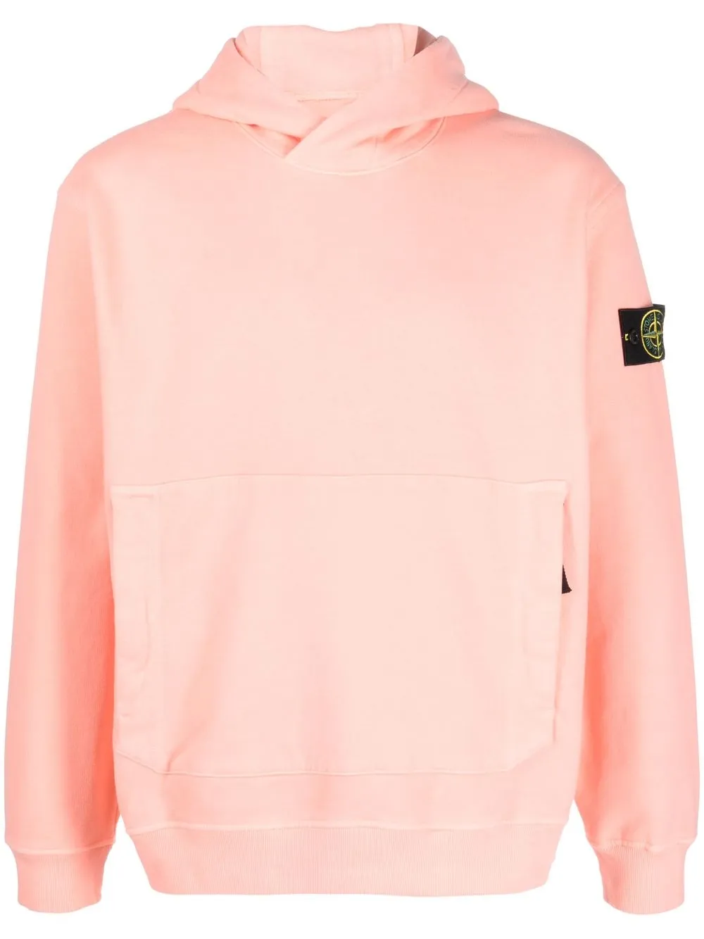 

Stone Island Compass-motif cotton hoodie - Pink