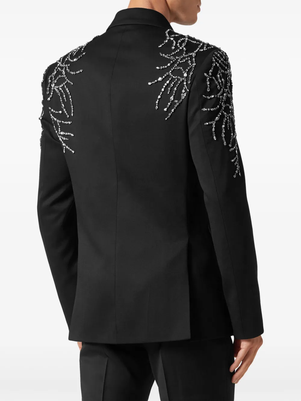 Philipp Plein Blazer verfraaid met kristallen Zwart