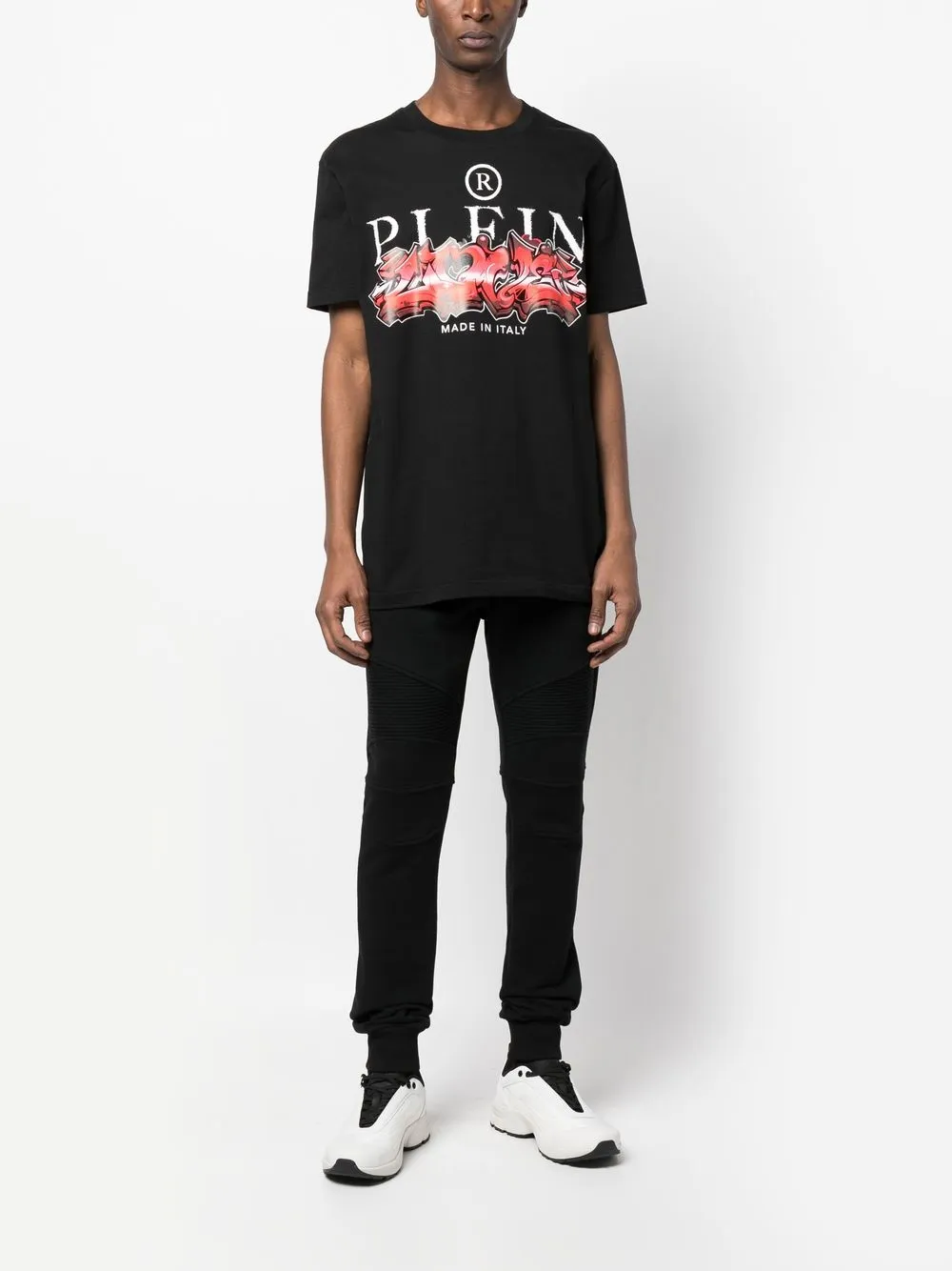 Philipp Plein T-shirt met logoprint - Zwart