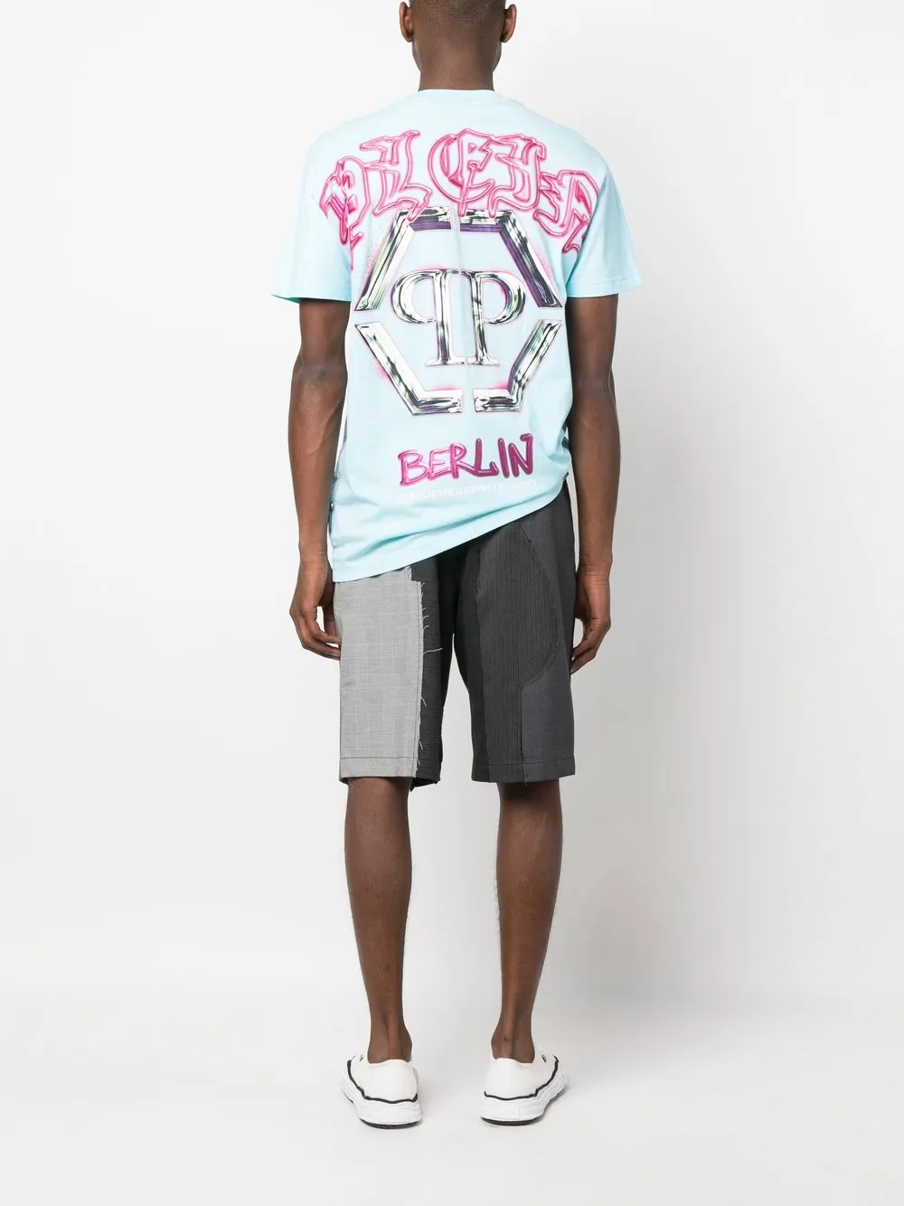 Philipp Plein T-shirt met ronde hals Blauw