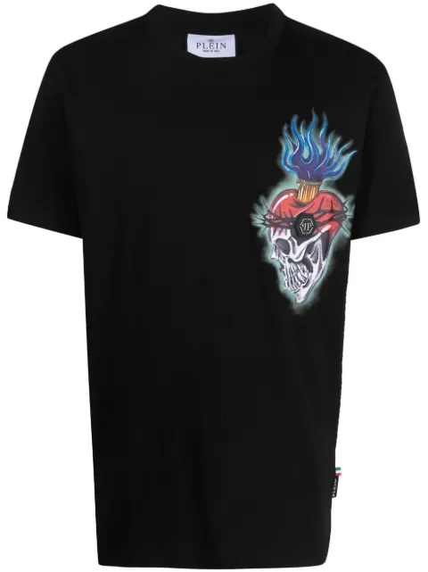 Philipp Plein tattoo-print cotton T-shirt Men