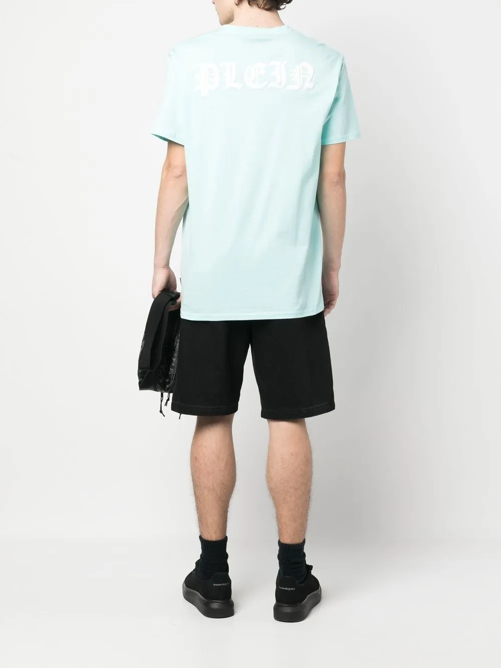 Philipp Plein T-shirt met logopatch - Blauw