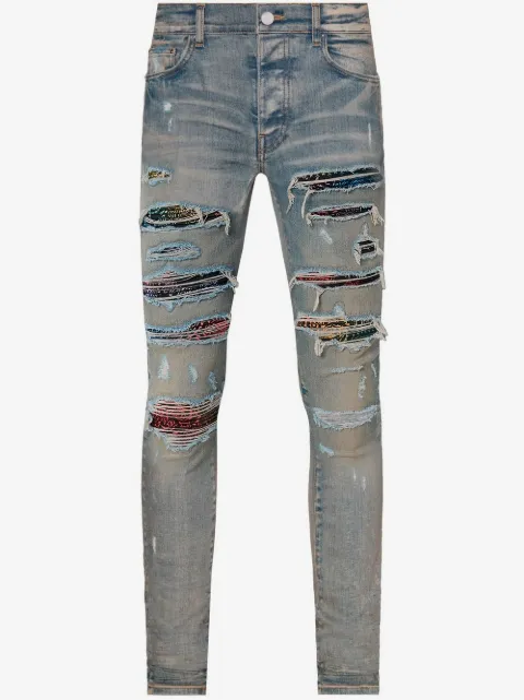 AMIRI Thrasher rainbow paisley jeans