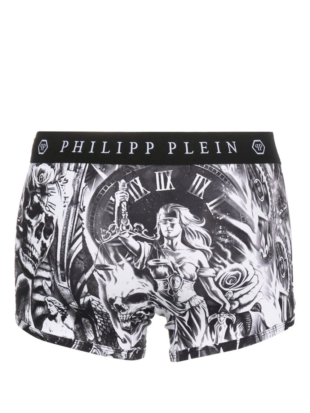 Philipp Plein Boxershorts met logoband - Wit